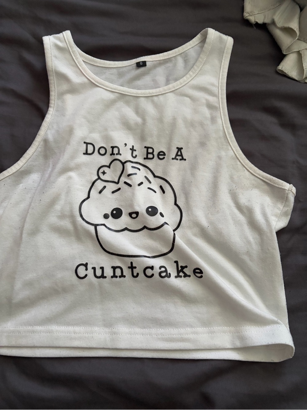 Women’s White Graphic Tank Top